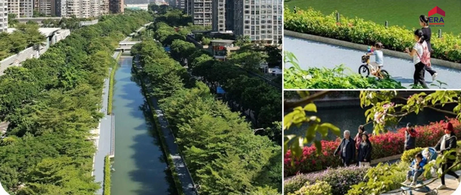 Hệ thống công viên ven kênh Canal Park dài ~5km phủ khắp dự án